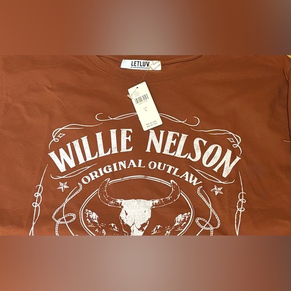 Anthropologie Letluv Willie Nelson T-Shirt - Picture 4 of 4